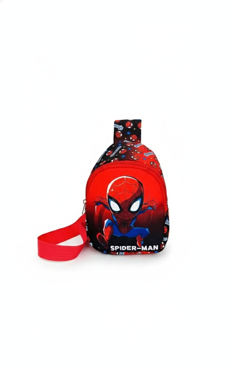 Bolso bandolera de Spiderman con correa ajustable para niños.